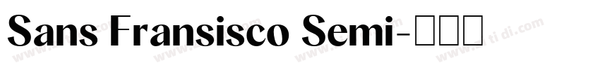 Sans Fransisco Semi字体转换